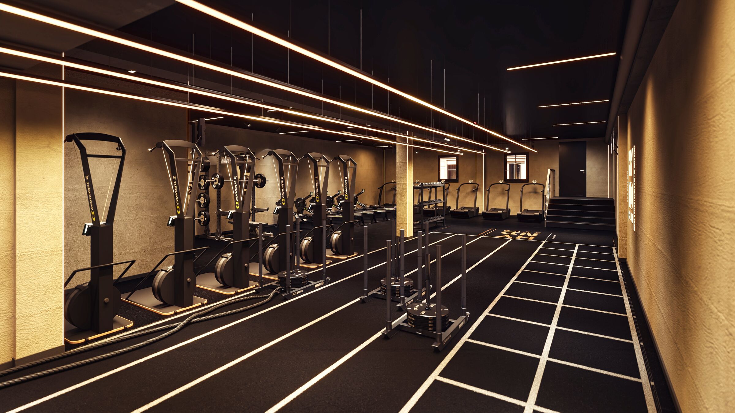 Gemeinsame Trainingsfläche im HYND Club